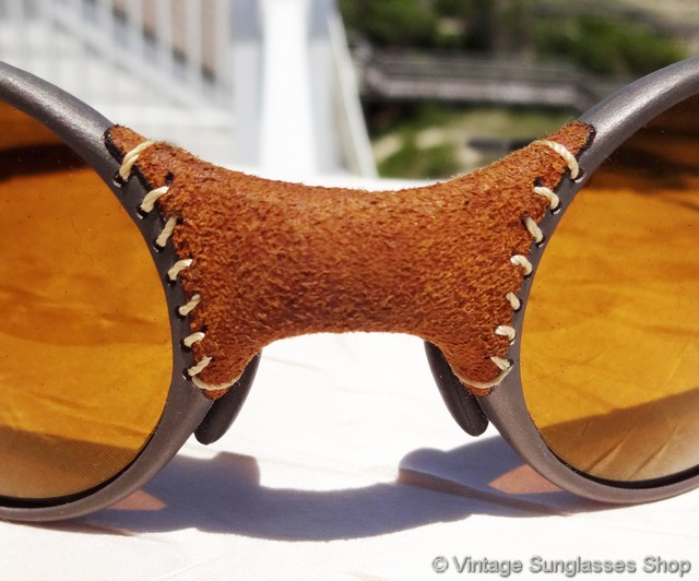 Oakley Mars Michael Jordan Gold Iridium Leather Sunglasses